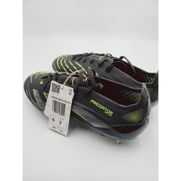 Sz 6 Adidas Men’s Soccer Cleats Predator Elite FG Electric Stealth Pack JI1085 main image 5